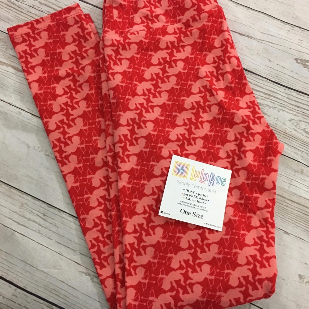 LuLaRoe OS Valentines Leggings
